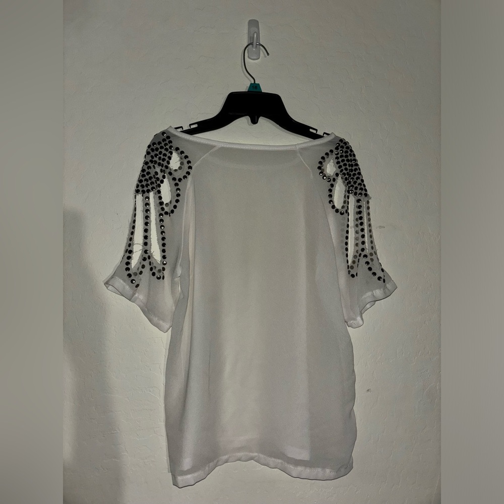 Sheer Beaded Top